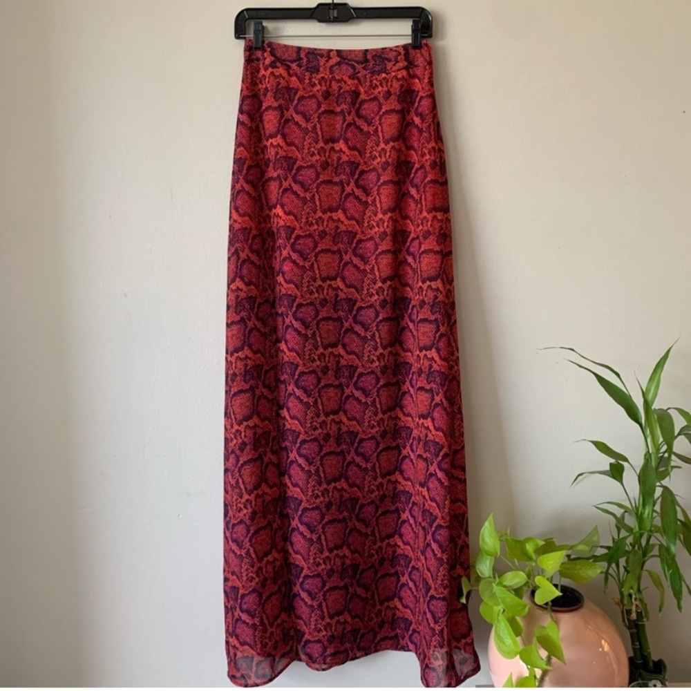 Show me your Mumu maxi thigh slit skirt Sz S